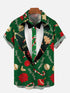 Men's Christmas Funny Graphic Short Sleeve Hawaiian Shirt